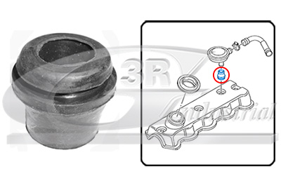 3RG Dichtung, Kurbelgehäuseentlüftung 80709 für VW CUPRA