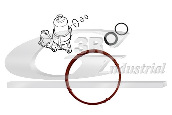 3RG Dichtungssatz, Ansaugkrümmer 86279 für Peugeot