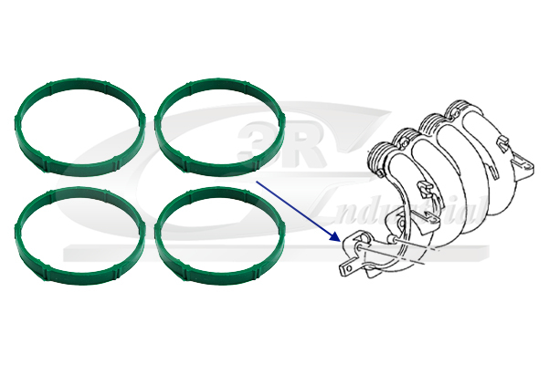 3RG Dichtung, Ansaugkrümmer 85730 für VW