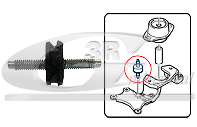 3RG Lagerung, Motor 80261 links für Peugeot