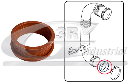 3RG Dichtring, Ladeluftschlauch 83767 für VW