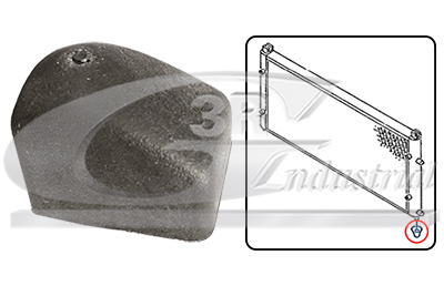 3RG Lagerung, Kühler 85734 beidseitig für VW
