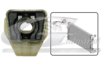 3RG Lagerung, Kühler 86700 beidseitig für VW