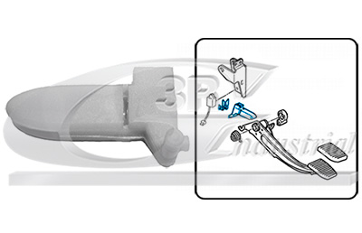 3RG Kupplungspedal 24211 für Peugeot