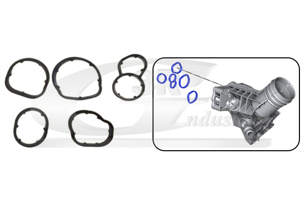 3RG Dichtungssatz, Ölkühler 76101 für BMW TOYOTA