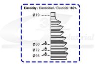 3RG Faltenbalgsatz, Antriebswelle, Art.-Nr. 80007