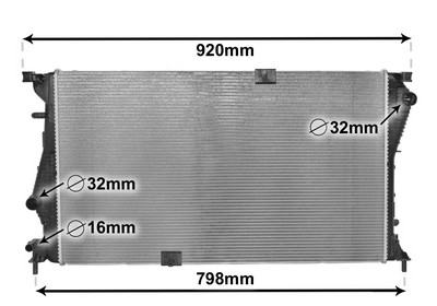VAN WEZEL 43002601 Kühler für Motorkühlung Motorkühler Autokühler - Bild 4