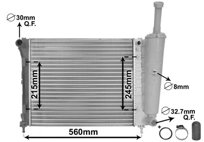 VAN WEZEL Kühler, Motorkühlung *** IR PLUS *** 17002345 - Bild 3