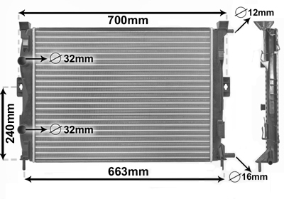 VAN WEZEL Kühler, Motorkühlung 43002306 - Bild 3