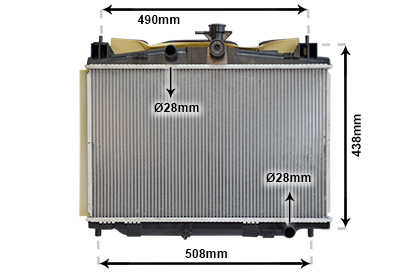 VAN WEZEL 27002213 Kühler für Motorkühlung Motorkühler Autokühler - Bild 3
