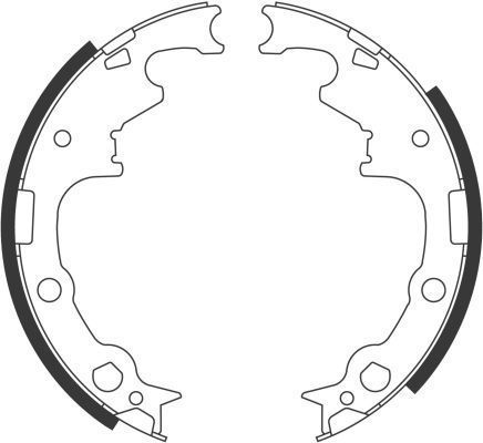 A.b.s. Bremsbackensatz 40538 Für Chrysler Jeep Fiat / Lancia