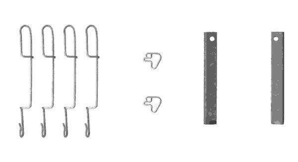 A.B.S. Zubehörsatz, Scheibenbremsbelag 1280q für Mercedes