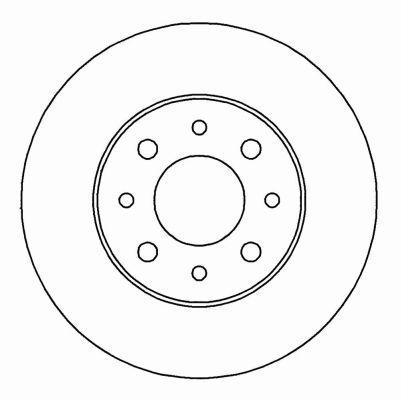 A.B.S. Bremsscheibe 16904 belüftet 240mm 20mm für Fiat
