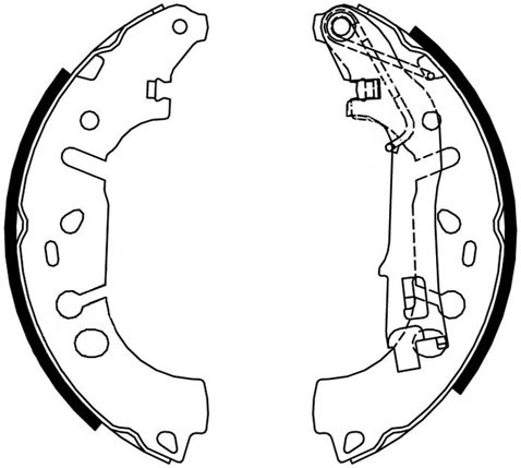 A.b.s. Bremsbackensatz 9215 Für Opel Fiat