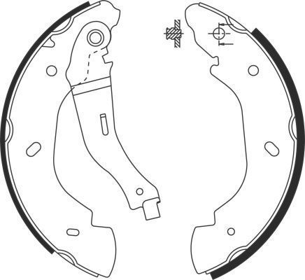 A.b.s. Bremsbackensatz 9126 Für Ford