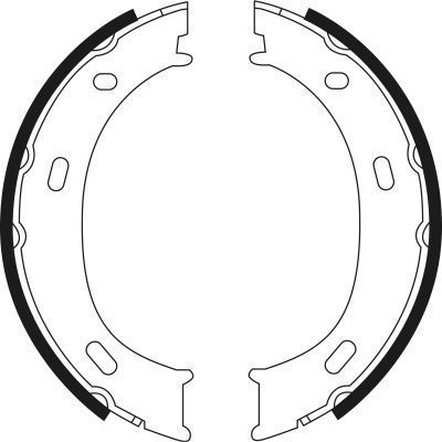 A.B.S. Bremsbackensatz, Feststellbremse 9021 für Chrysler Mercedes VAG Fiat / LANCIA