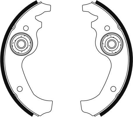 Bremsbackensatz vorne hinten für Fiat Autobianchi Seat A.B.S. 8005 - Bild 5