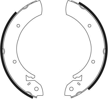 A.b.s. Bremsbackensatz 8125 Für Ford Opel Mercedes Renault Daewoo Hyundai Nissan
