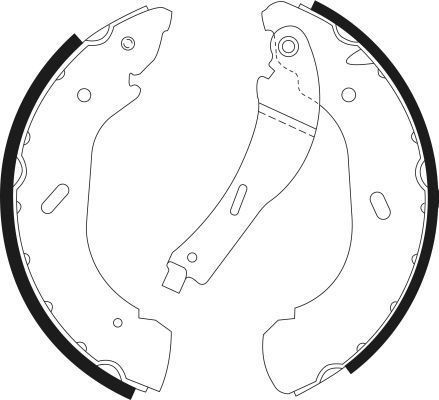 Bremsbackensatz für Trommelbremse Ø 280 mm 65 mm A.B.S. für u.a. FORD TRANSIT - Bild 5