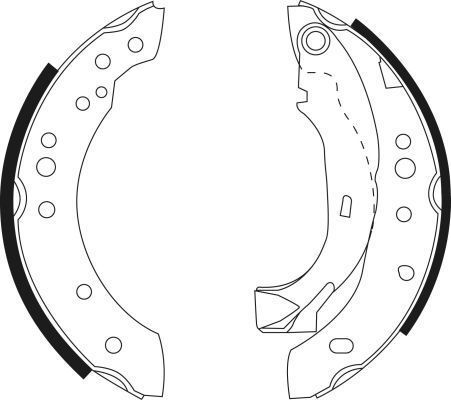 A.B.S. 9127 Bremsbackensatz 4 Bremsbacken Trommelbremse - Bild 4