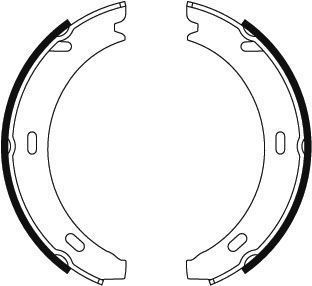 A.B.S. Bremsbackensatz, Feststellbremse 8806 für Mercedes Chrysler Porsche Fiat / LANCIA