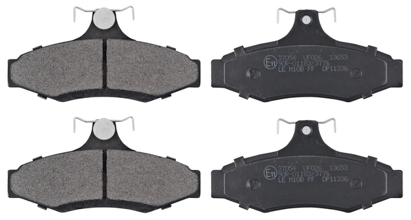 A.B.S. Bremsbelagsatz, Scheibenbremse hinten rechts links  für MITSUBISHI DAEWOO CHEVROLET S4521001 96245179 96391892 37054