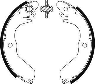 A.B.S. 8922 Bremsbackensatz 4 Bremsbacken Trommelbremse - Bild 4