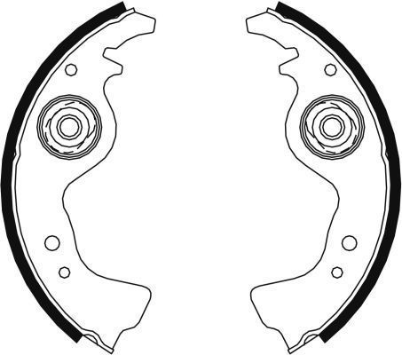 A.b.s. Bremsbackensatz [Hersteller-Nr. 8004] für Abarth, Zastava, Fso, Innocenti, Autobianchi, Fiat, Lancia, Yugo, Seat - Bild 4