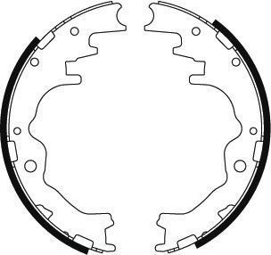 Bremsbackensatz für Trommelbremse Ø 260 mm 51 mm A.B.S. für MAZDA B-SERIE - Bild 3