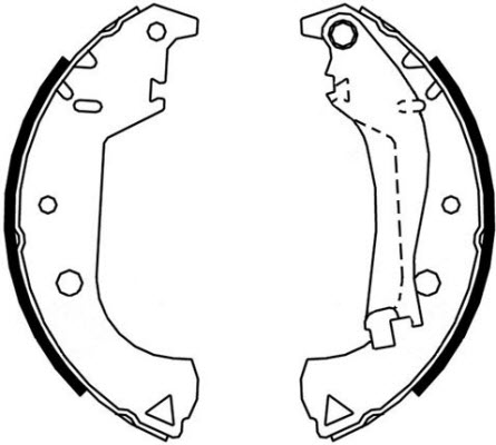 A.B.S. Bremsbackensatz 9119 für Fiat