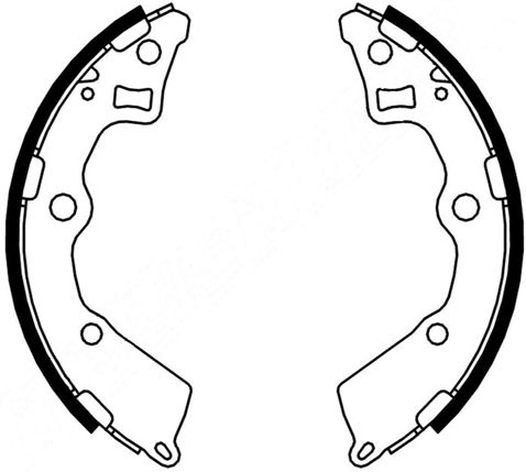 A.B.S. Bremsbackensatz 9233 für KIA