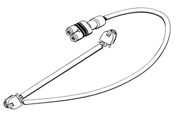 A.B.S. Warnkontakt, Bremsbelagverschleiß 39544 für Porsche