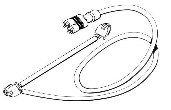 A.B.S. Warnkontakt, Bremsbelagverschleiß 39546 für Porsche