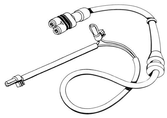A.B.S. Warnkontakt, Bremsbelagverschleiß 39576 für Porsche