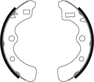 Bremsbackensatz für Trommelbremse Ø 180 mm 25 mm A.B.S. für u.a. HONDA CIVIC - Bild 3