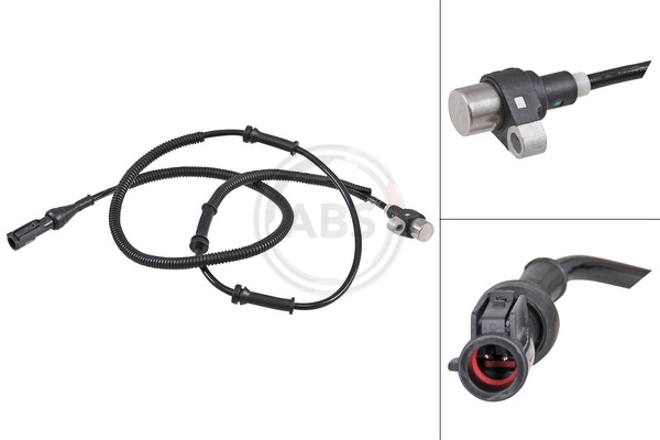 Sensor Raddrehzahl passiver Sensor 1.260 mm Kabel A.B.S. für u.a. KIA SHUMA - Bild 3