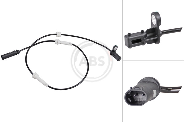 Sensor Raddrehzahl aktiver Sensor 820 mm Kabel A.B.S. für u.a. BMW 5er - Bild 4