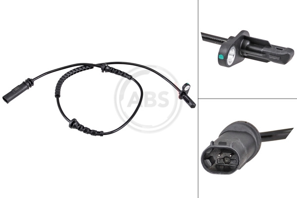 Sensor Raddrehzahl aktiver Sensor 685 mm Kabel A.B.S. für u.a. BMW X3 - Bild 3