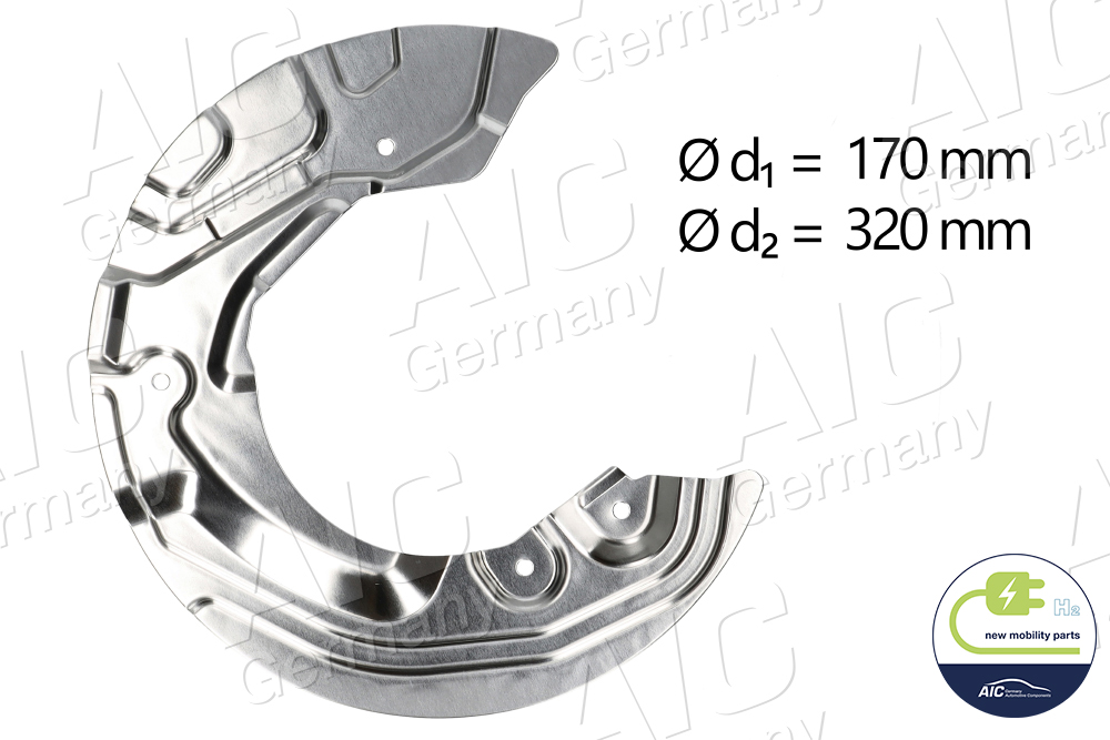AIC Spritzblech, Bremsscheibe 55739 Vorderachse rechts für BMW