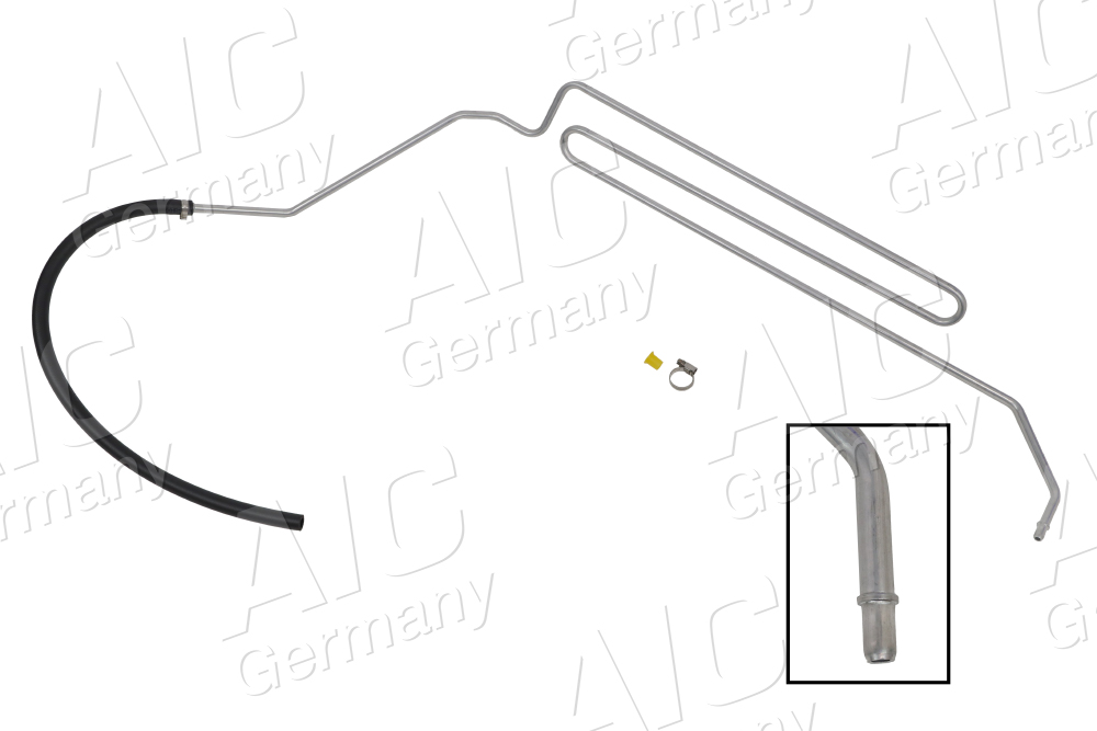 AIC Hydraulikschlauch, Lenkung Premium Quality, Erstausrüsterqualität 57164 von Lenkgetriebe nach Ausgleichsbehälter für Ford