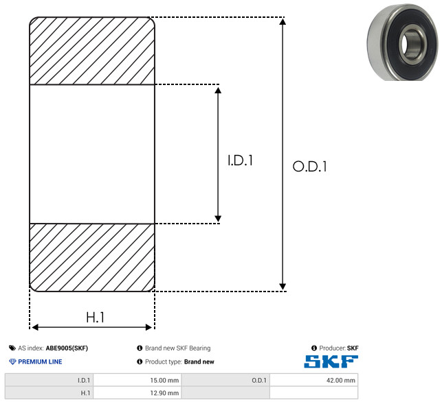 As-Pl Lager Abe9005(Skf) Für Nissan Toyota Mitsubishi