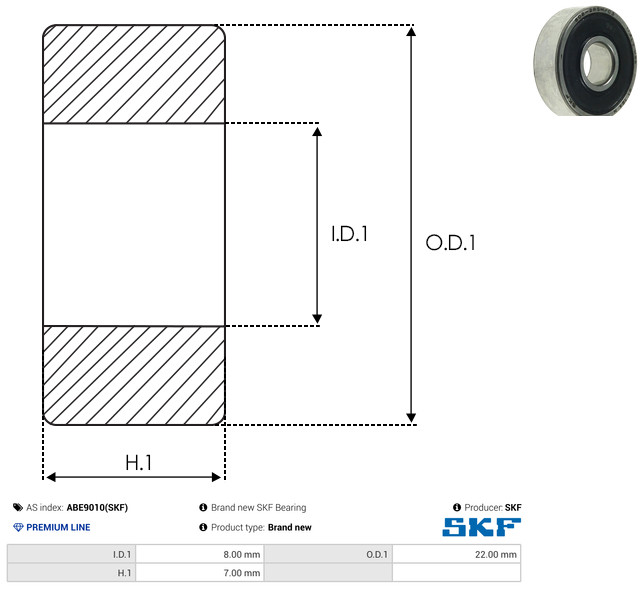 As-Pl Lager Abe9010(Skf) Für Toyota Nissan Mitsubishi