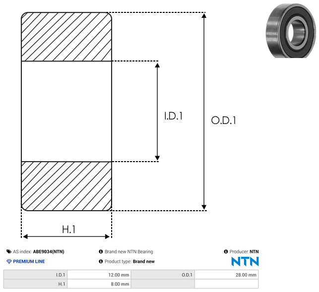 As-Pl Lager Abe9034(Ntn) Für Nissan