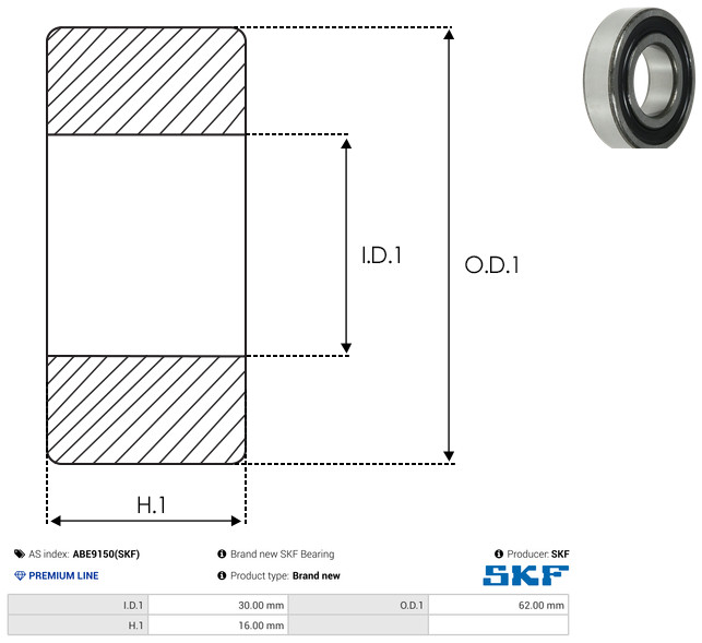 As-Pl Lager Abe9150(Skf) Für Mitsubishi