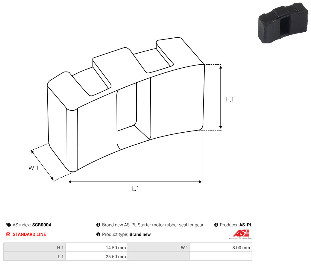 AS-PL Reparatursatz, Starter sgr0004