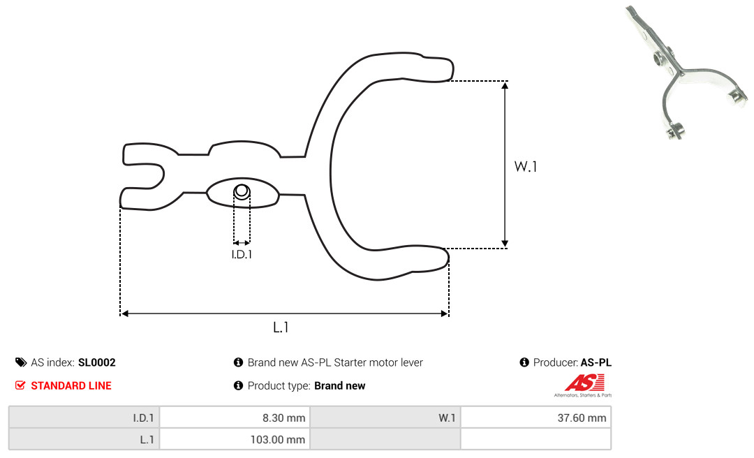 AS-PL Reparatursatz, Starter sl0002