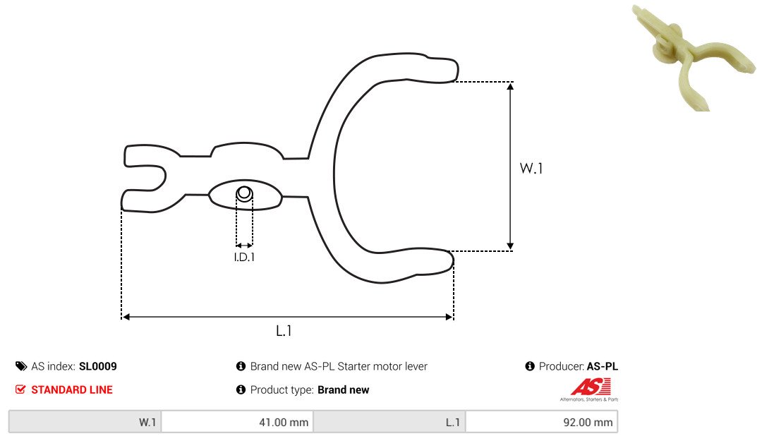 AS-PL Reparatursatz, Starter sl0009 für Peugeot Volvo Fiat Iveco Opel BMW Ford Mercedes NISSAN RENAULT VW