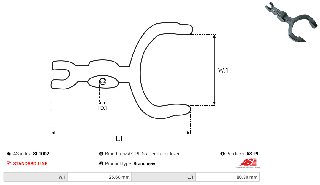 AS-PL Reparatursatz, Starter sl1002