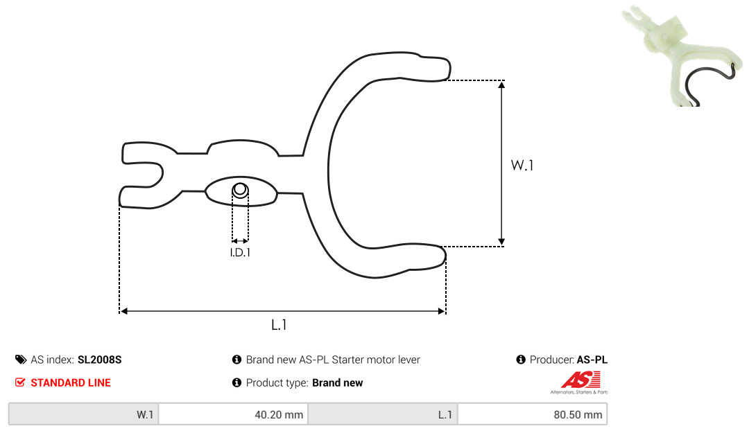 AS-PL Reparatursatz, Starter sl2008s