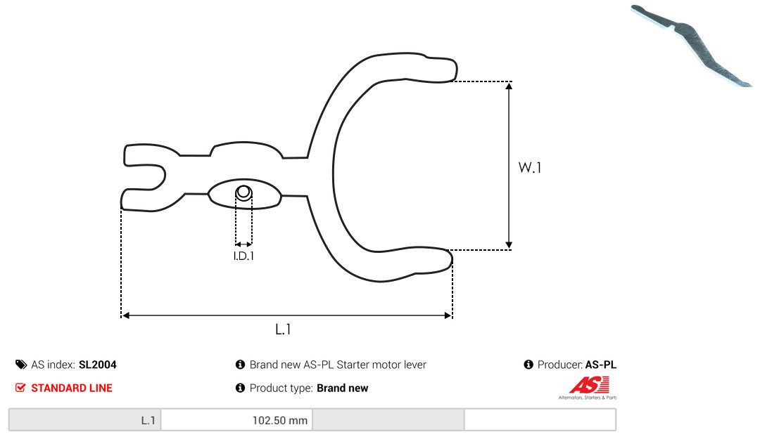 AS-PL Reparatursatz, Starter sl2004